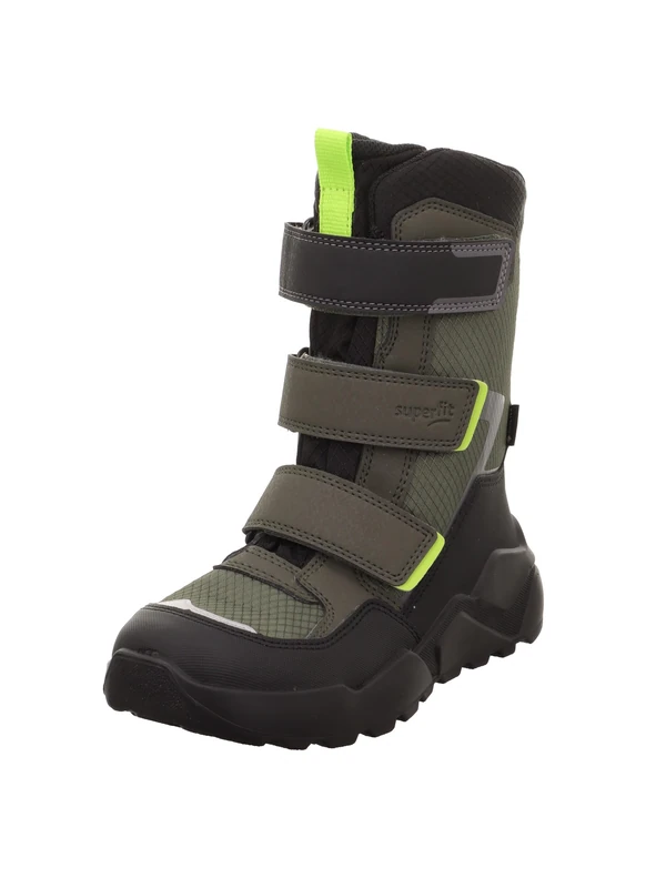 Superfit Boys ROCKET warm gefütterte Gore-Tex Stiefel, GRÜN/SCHWARZ 7000