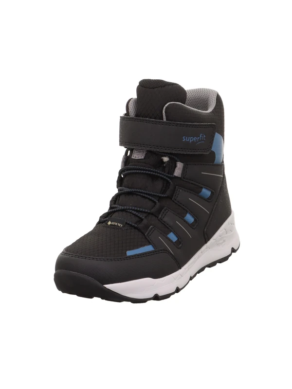 Superfit Boys FREE RIDE warm gefütterte Gore-Tex Sneaker, SCHWARZ/BLAU 0000