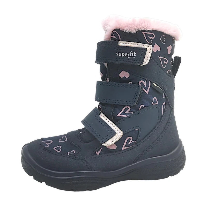 Superfit Girl's CRYSTAL warm gefütterte Gore-Tex Stiefel, BLAU/ROSA 8020