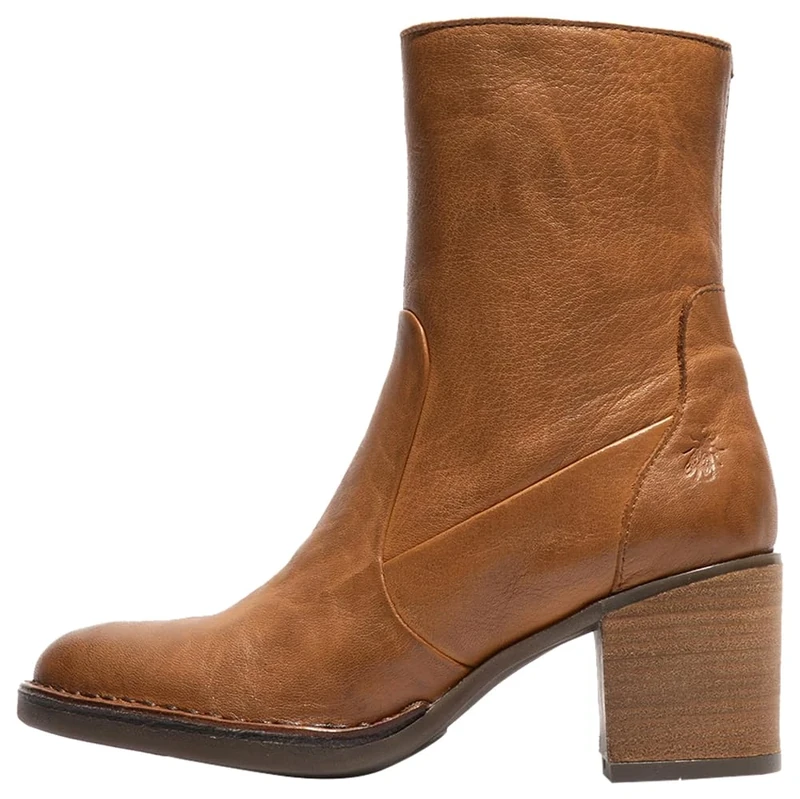 Fly London Women's BECY097FLY Mid Calf Boot, Cognac, 3 UK