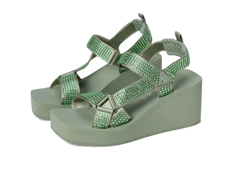 GUESS Women's Dawsin Sandal, Mint 330, 8 UK
