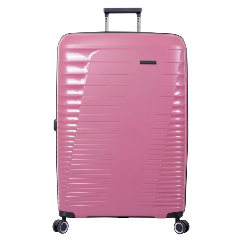 TOTTO - Hard case - Traveler - Large Suitcase - Deco Rose - Pink - Expandable System - TSA System - Polyester Lining, Pink, Travel