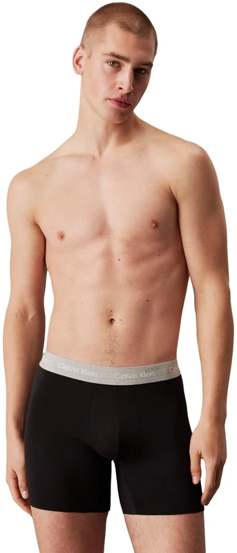 Calvin Klein, Men's, Boxer Brief 5Pk 000NB3794A, Black (B- Tur, R Gr, Gr H, D Mv, Sd Wbs), XS