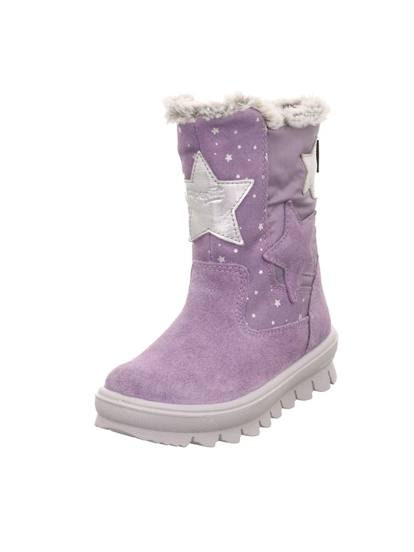 Superfit Girl's FLAVIA warm gefütterte Gore-Tex Stiefel, LILA/SILBER 8510