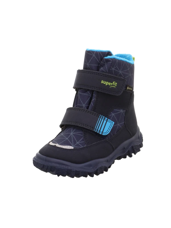 Superfit Boys Husky Warm Gefütterte Gore-tex Snow Boot, Blau Türkis 8010, 2.5 UK