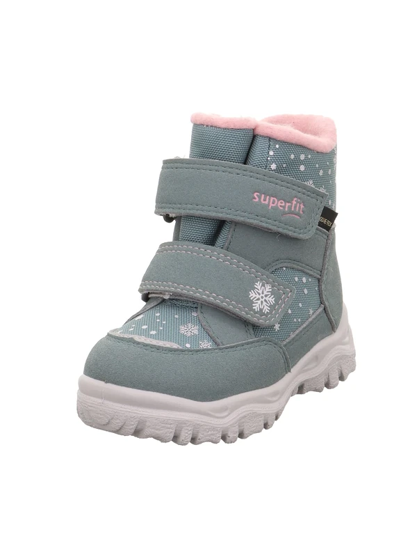 Superfit Baby Girls HUSKY1 warm gefütterte Gore-Tex Stiefel, HELLGRÜN/ROSA 7500