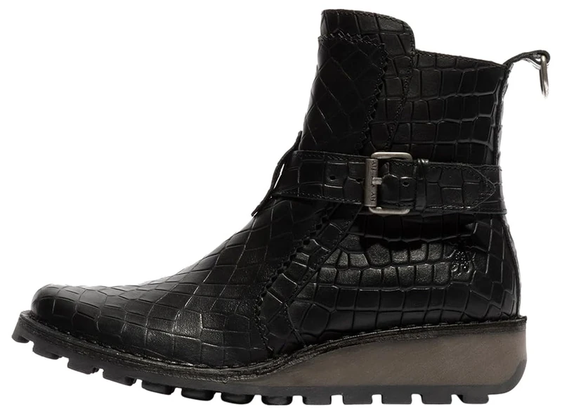 Fly London Women's MOOZ133FLY Fashion Boot, Black, 6 UK