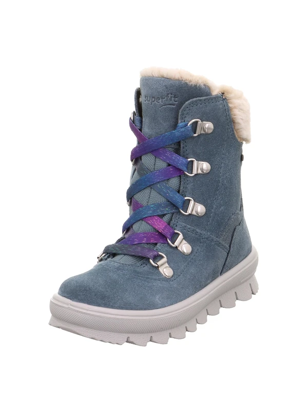 Superfit Girl's FLAVIA warm gefütterte Gore-Tex Stiefel, BLAU/LILA 8000