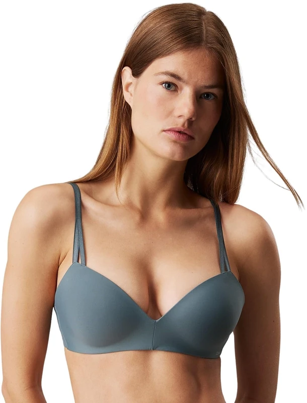 Calvin Klein Women Lift Demi (Wirefree) 000QF6017E Demi, Blue (Blue Performance), 0A32