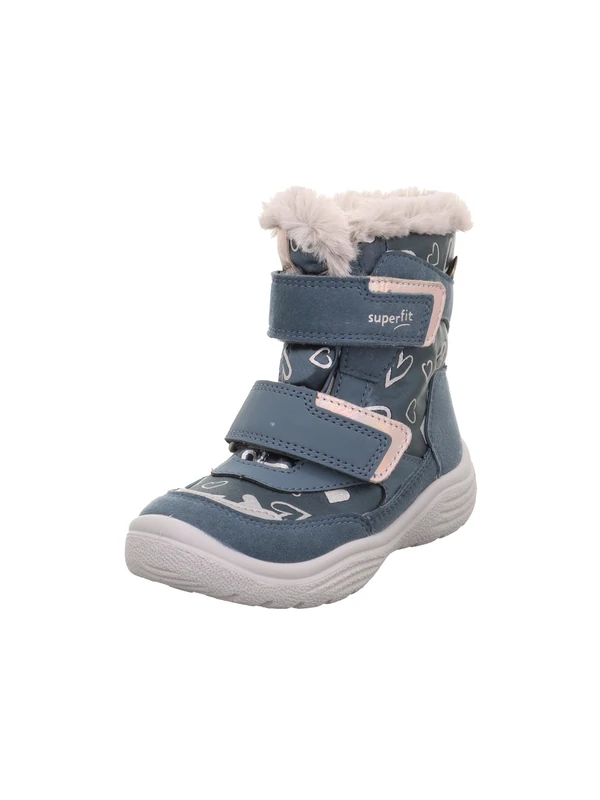 Superfit Girl's CRYSTAL warm gefütterte Gore-Tex Stiefel, BLAU/SILVER 8020