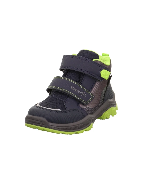 Superfit Boys Jupiter Leicht gefütterte Gore-Tex Sneaker, Blau/HELLGRÜN 8000