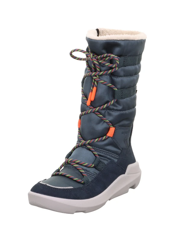 Superfit Girl's TWILIGHT warm gefütterte Gore-Tex Stiefel, BLAU/ORANGE 8010