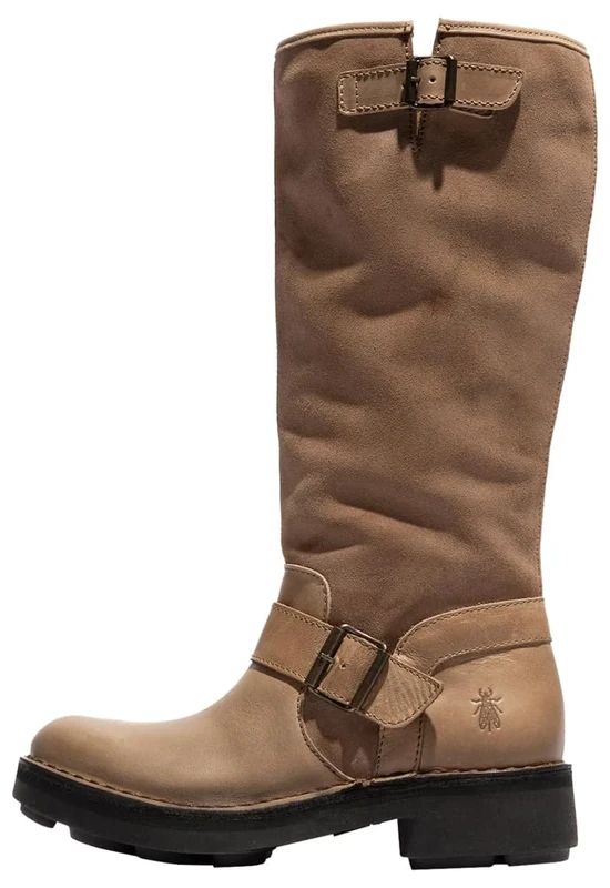 Fly London Women's NOCH140FLY Knee High Boot, Taupe, 6 UK