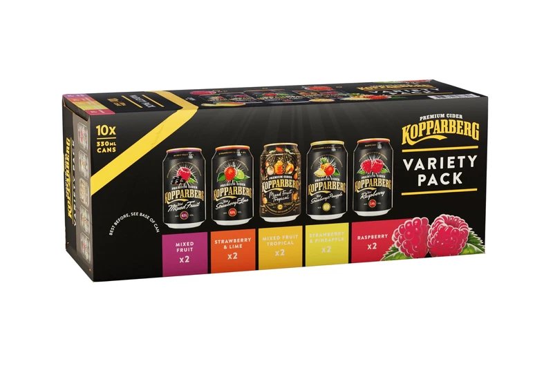 Kopparberg Fruit Cider Variety, 10 x 330ml