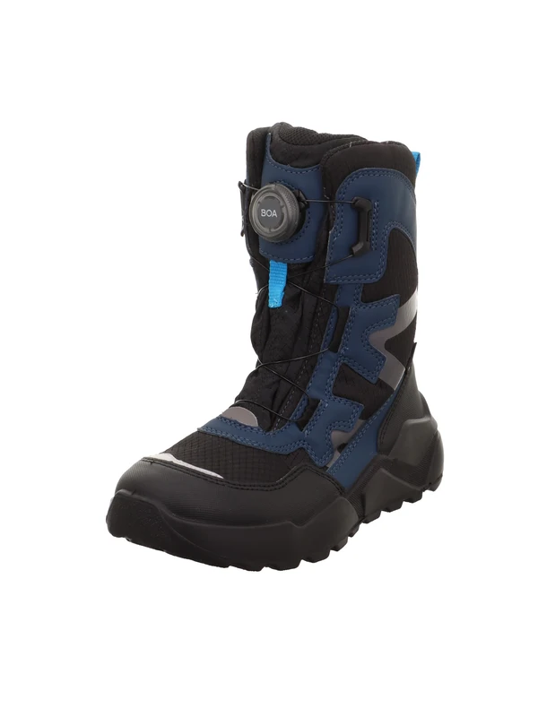 Superfit Boys ROCKET warm gefütterte Gore-Tex Stiefel, SCHWARZ/TÜRKIS 0030