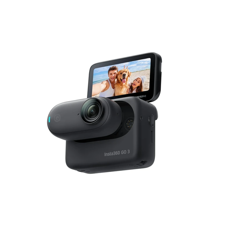 Insta360 GO 3 Black 128GB - The Tiny Mighty 2.7K Waterproof (5M) Action Camera with Action Pod and Flip Screen