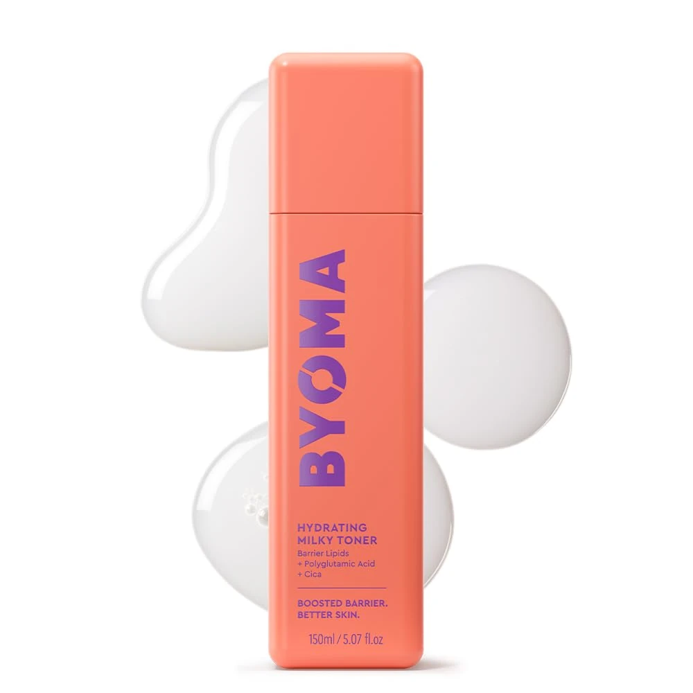 BYOMA Hydrating Milky Toner (150ml) for Dry Skin, Ultra Hydrating Toner for Face - Soothes Skin, Locks in Moisture, Reduces Redness - Barrier Repair, Vegan