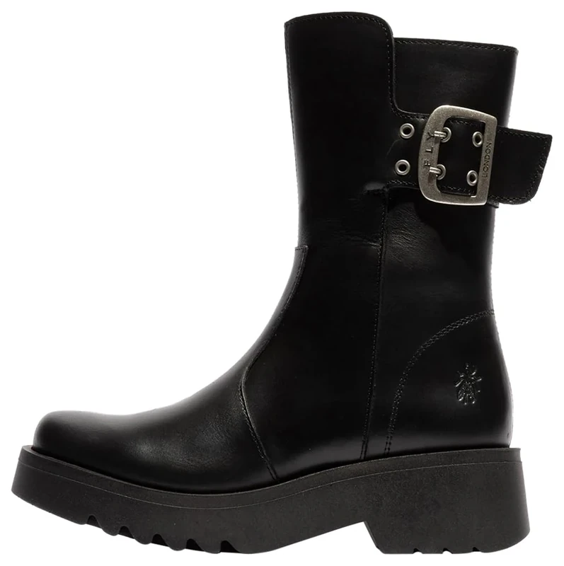 Fly London Womens Mazz127fly Combat Boot, Black, 4 UK