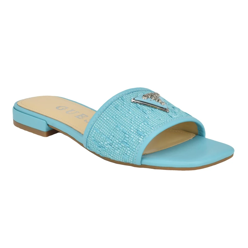 GUESS Women's Tamsey Sandal, Turqoise Blue 450, 5.5 UK