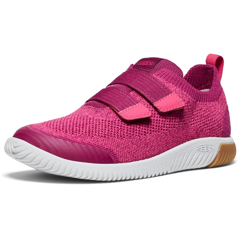 KEEN Unisex-Child KNX Knit DS Sneakers, Beaujolais/Raspberry, 4 Child