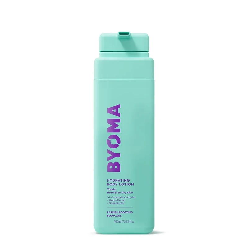 BYOMA Hydrating Body Lotion (400ml) For Normal to Dry Skin - Creamy Body Moisturiser with Tri-Ceramide Complex, Nourishes, Hydrates and Protects Skin Barrier, Vegan