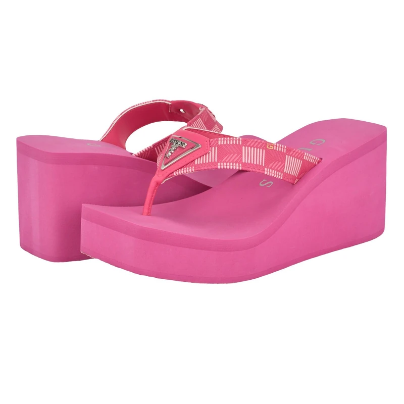 GUESS Women's Demmey Sandal, Fuchsia Pink 650, 4.5 UK