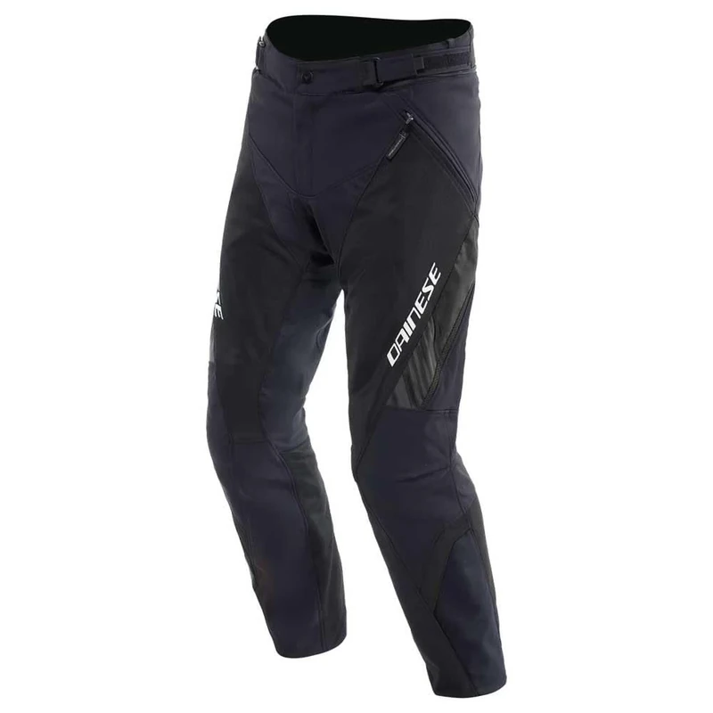 Dainese - Drake 2 Air Absoluteshell Pants, Motorbike Waterproof Trousers, Ventilated, with Removable Knee Protectors, Men, Black/Black, 48