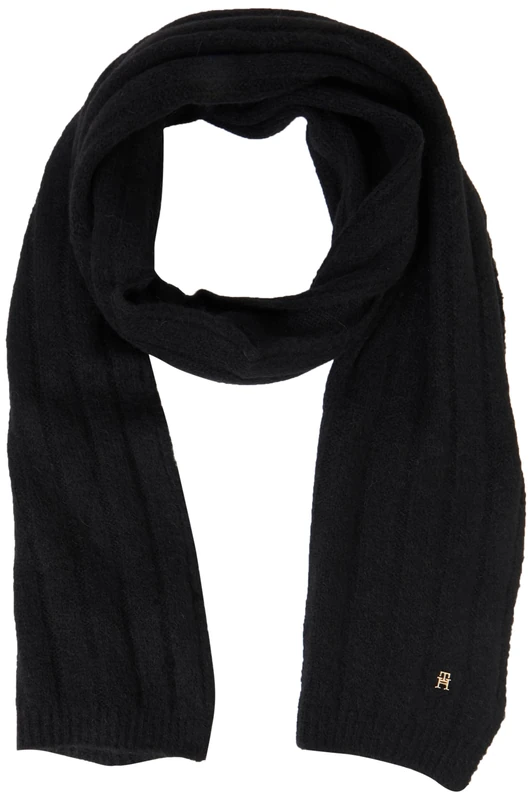 Tommy Hilfiger Women’s Timeless Scarf, Black (Black), One Size