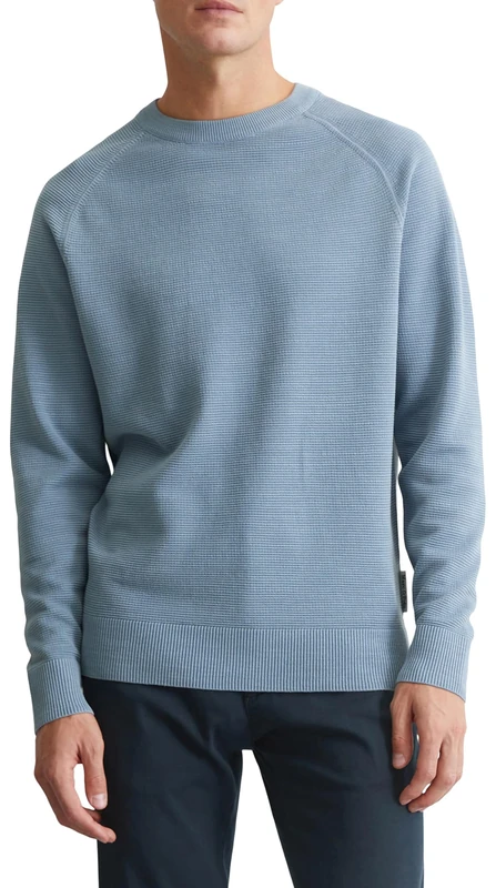Marc OPolo Men's Organic Cotton Knitted Jumper with Zip, 838, S