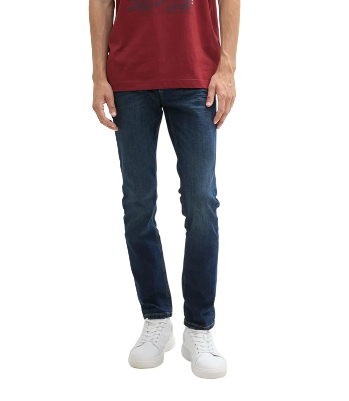 TOM TAILOR Men's Josh Regular Slim Jeans with Stretch, 10127 - Tinted Blue Denim, 31 W/34 L