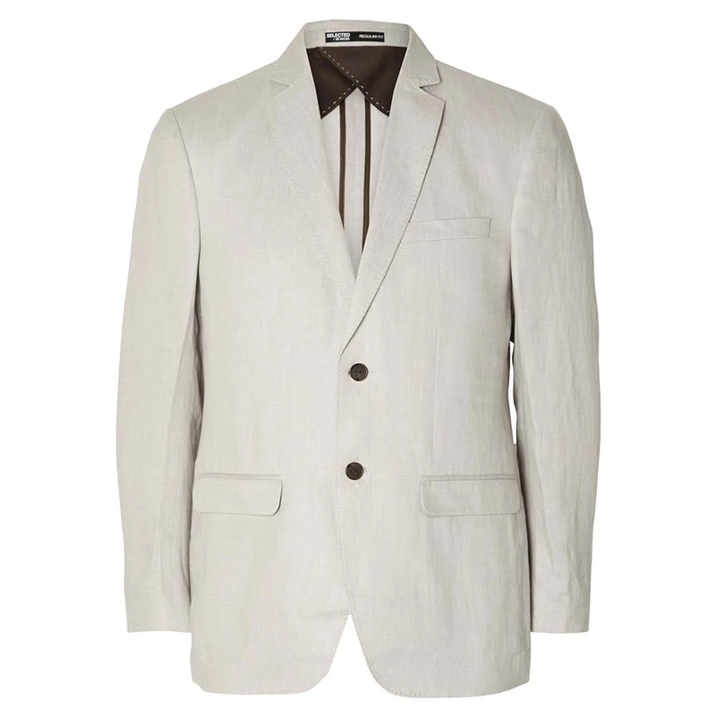 SELETED Homme Slhregular-Will Linen BLZ Noos, Sand, 42R
