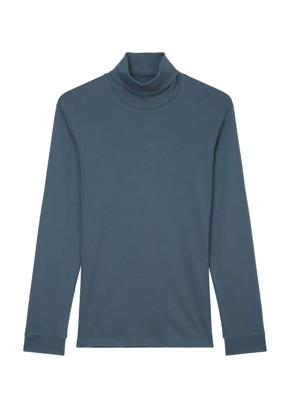 Marc O'Polo Men's Organic Cotton Turtleneck Long-Sleeved Shirt, 849, S