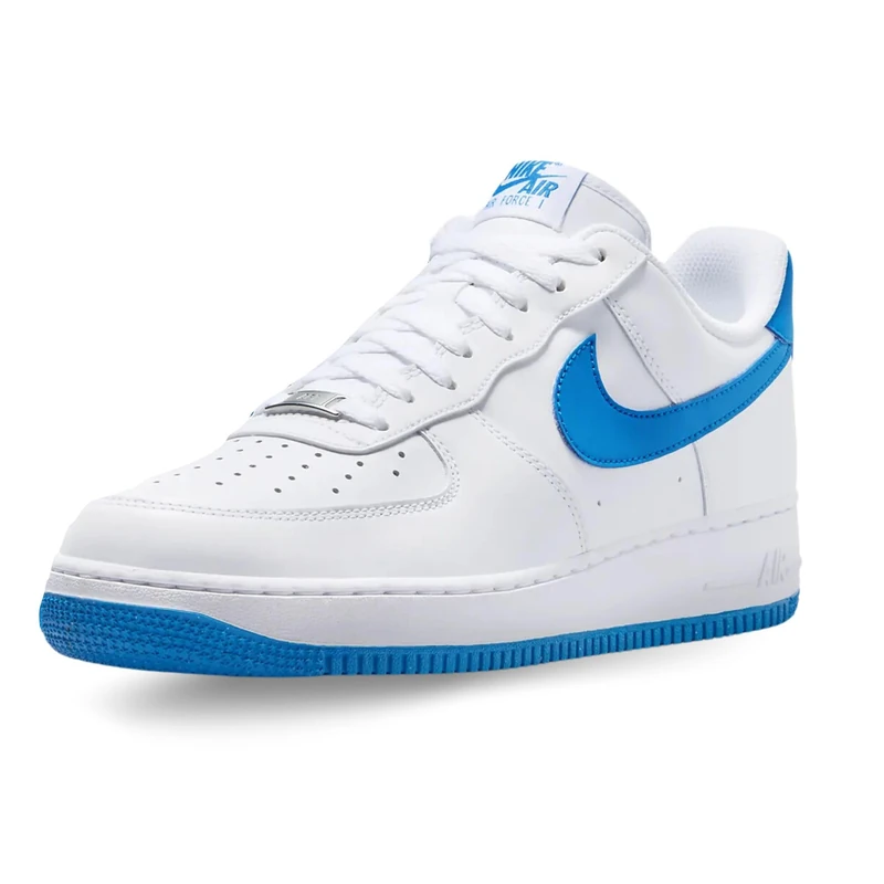 Nike FJ4146 AIR Force 1 '07 Men White/Photo Blue-White UK 9.5