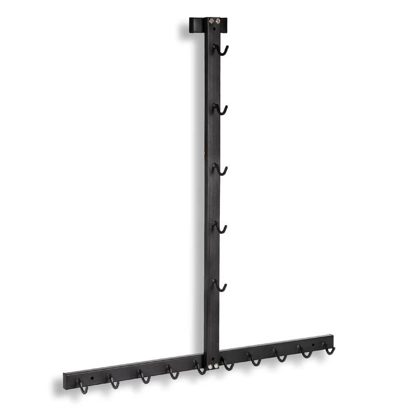 Whiidoom Lat Pulldown Bar and Attachment Storage Rack for Mag Grip Machines - Cable Attachment Stand for Home Gym and Wall Storage