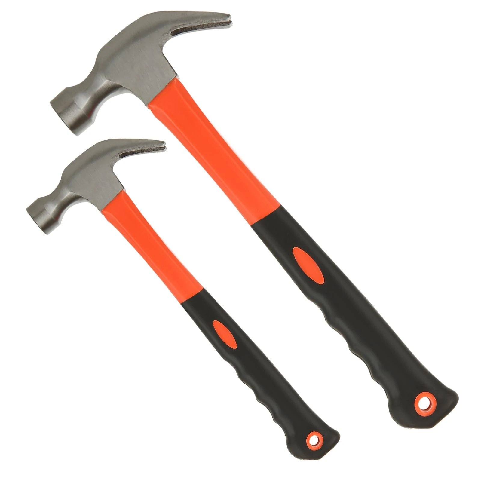 ASelected 2 Pcs Sheep Horn Hammer - 0.25Kg & 0.75Kg, Sturdy Forged Steel, Rustproof, Non-Slip Comfortable Grip