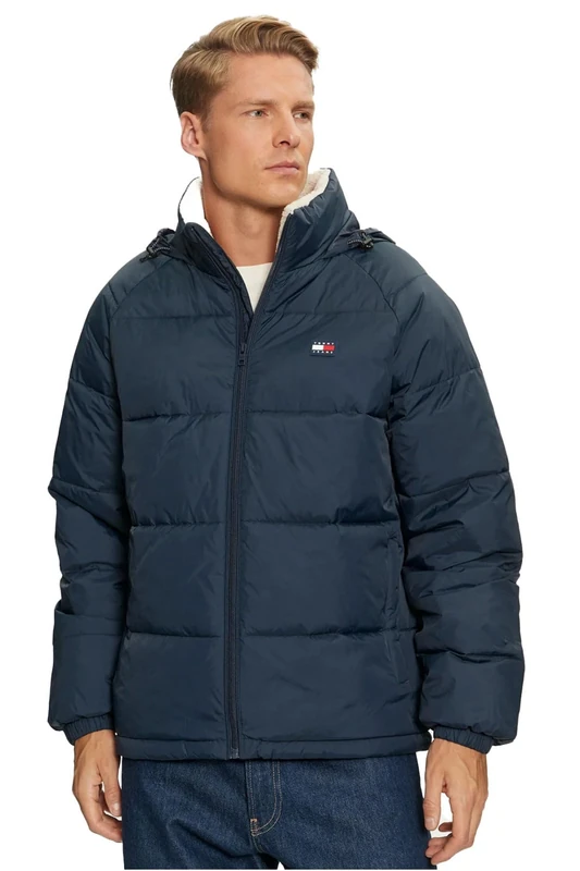 Tommy Jeans Men’s Warm Puffer Jacket, Blue (Dark Night Navy), XS