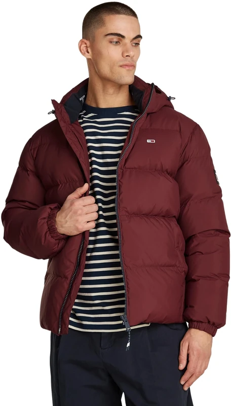 Tommy Jeans Men TJM ESSENTIAL DOWN JACKET EXT DM0DM19786 Purple (Deep Rouge) 3XL