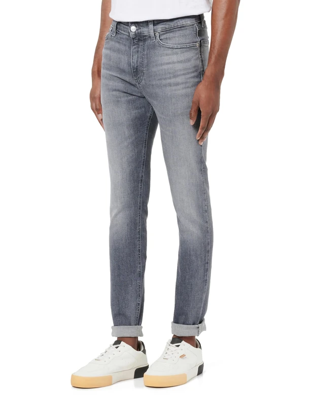 Tommy Jeans Men's Simon Skinny Fit Jeans, Black (Denim Black), 29W/34L
