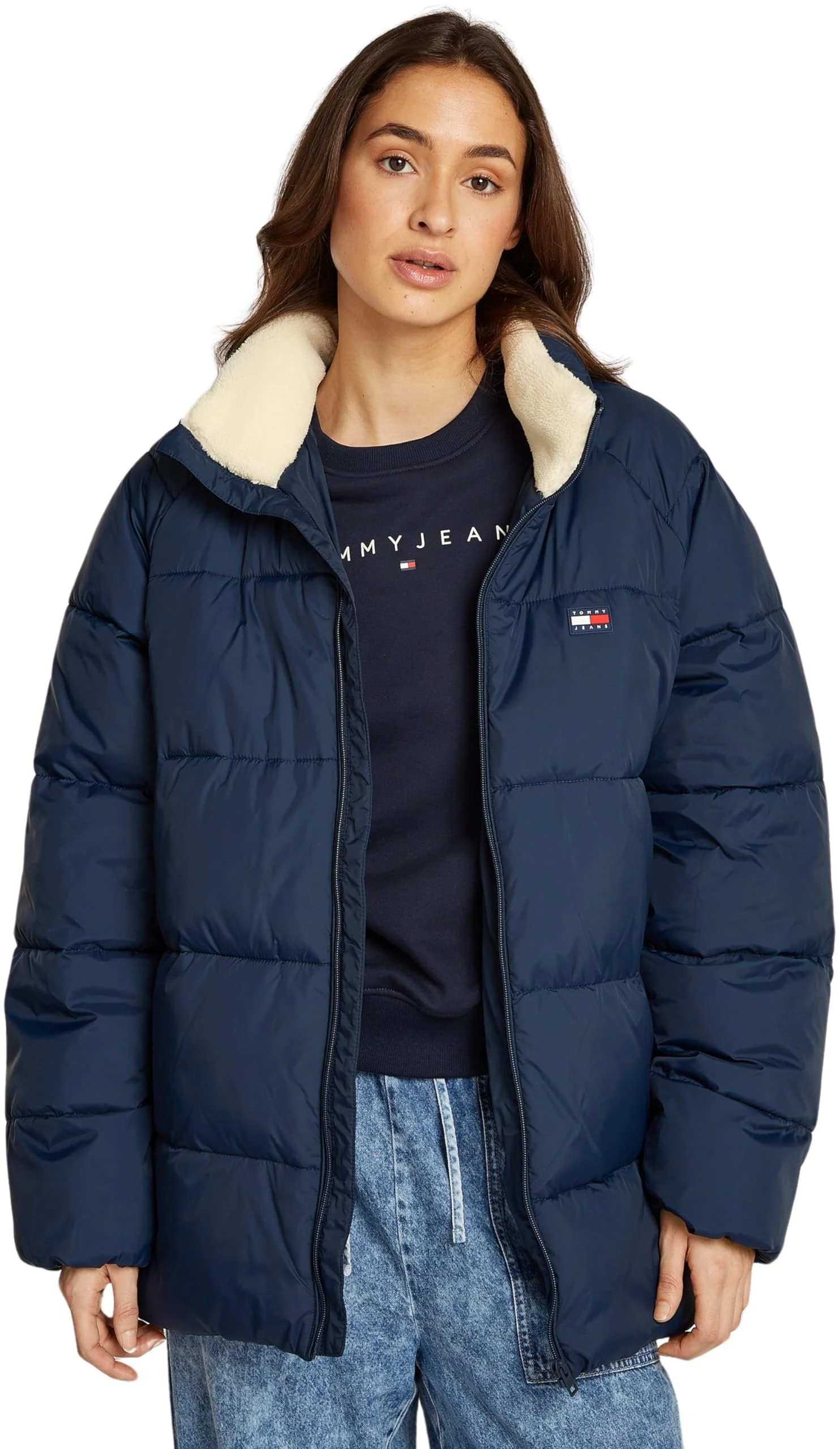 Tommy Jeans Men's Tjm Poly Puffer Dm0dm20003 Other Jackets, Blue (Dark Night Navy), M