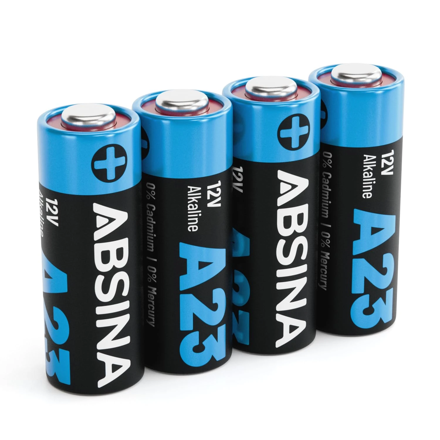 ABSINA 4x A23G 12V battery for doorbell, garage door openers and more - 23A 12V alkaline battery Leak-Proof & Long-Lasting - A23 batteries, 23A battery 12V doorbell battery, A23G battery, battery 23A