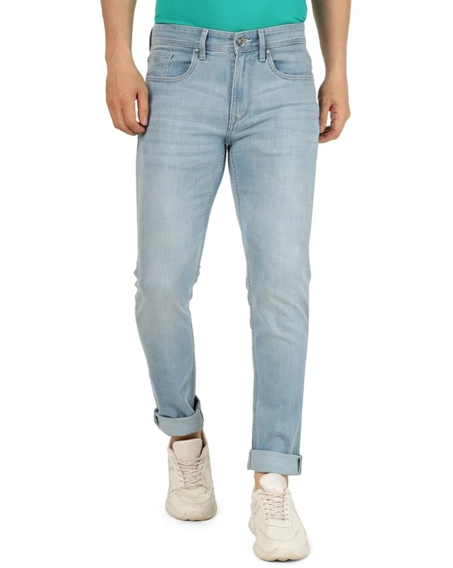 Tommy Jeans Men's Austin Slim Tprd Ch0213 Co Dm0dm20175 Slim, Denim (Denim Light), 34W / 36L