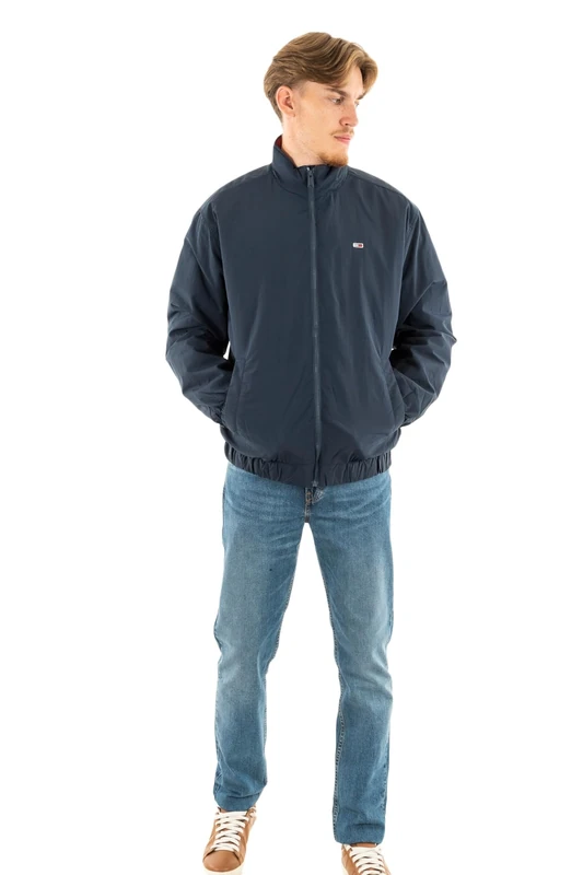 Tommy Jeans Men's Essential Padded Jacket with Zip, Blue (Dark Night Navy), XS