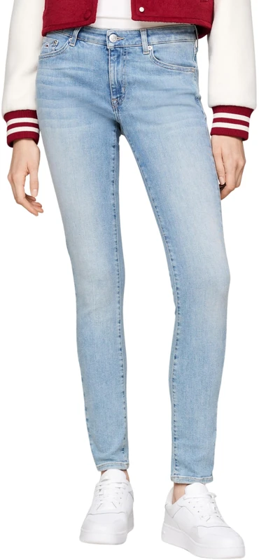 Tommy Jeans Women’s Sophie Low Skinny Fit Jeans, Blue (Denim Light), 34W/28L