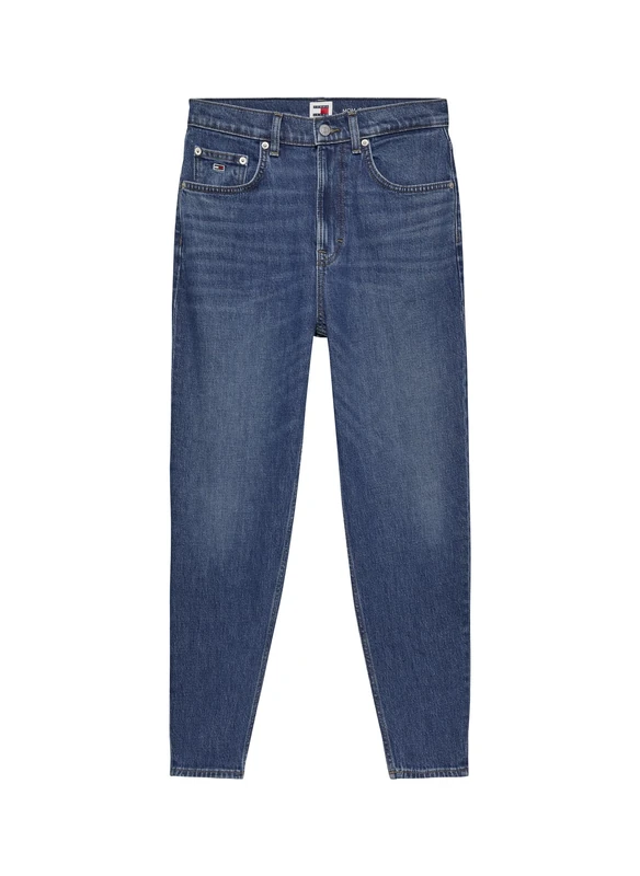Tommy Jeans Women’s Tapered Fit Mom Jeans, Blue (Denim Dark), 33W/28L