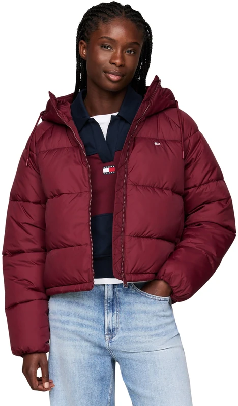 Tommy Jeans TJW ASPEN PUFFER EXT DW0DW18841 Purple (Deep Rouge) S