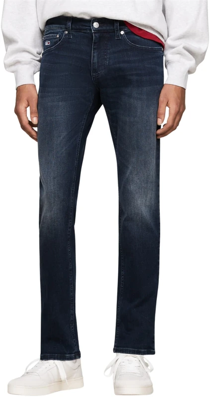 Tommy Jeans Men’s Scanton Slim Fit Stretch Jeans, Blue (Denim Dark), 28W/34L - Image 1