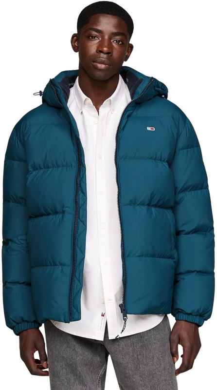 Tommy Jeans Men’s Essential Warm Down Jacket, Blue (Deep Seawater), 3XL