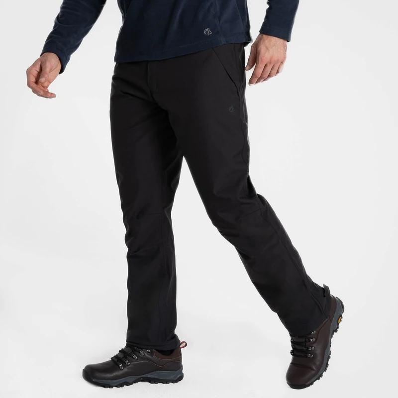 Craghoppers Expert Mens Kiwi Waterproof Thermal Work Trousers Brushed Lining Black