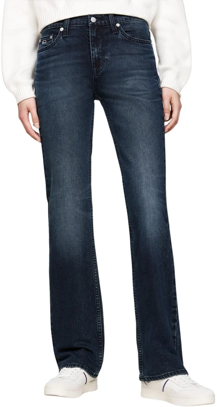 Tommy Jeans Women’s Maddie Bootcut Fit Jeans, Blue (Denim Dark), 30W/34L
