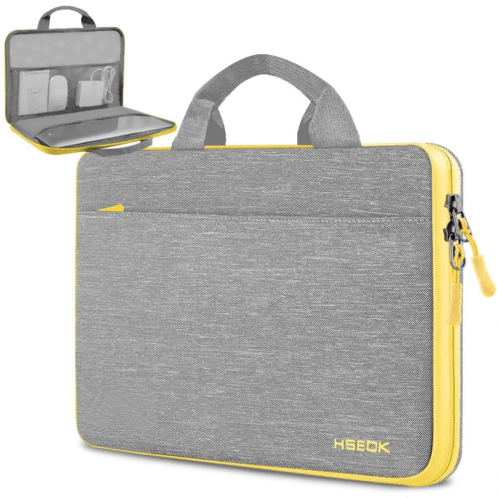 HSEOK Laptop Sleeve 13.3 Inch Case Briefcase Compatible with MacBook Pro 14 inch 2021 M1 Pro/M1 Max A2442 and All Model of 13.3 Inch MacBook Air/Pro, XPS 13, Most Popular 13"-13.5" Notebooks,L01G01